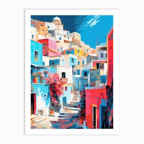 Greece Town Art Print