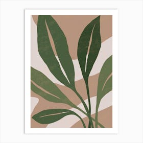 Botanical contemporary wall art Art Print