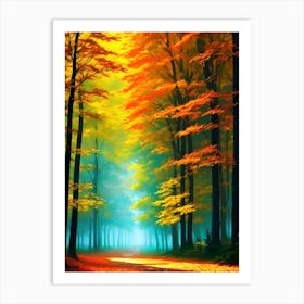 Autumn Forest 77 Art Print