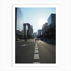 Empty Street In Tokyo Art Print