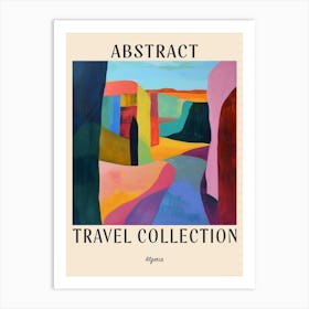 Abstract Travel Collection Poster Algeria 3 Art Print