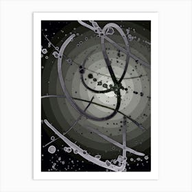 Abstraction Gray Space Art Print