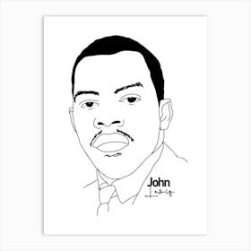 John Lewis American Activist Legend Art Print