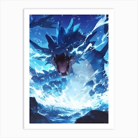 Gyarados Pokemon Art Print