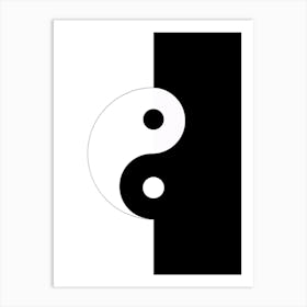 Yin Yang Symbol 3 Art Print