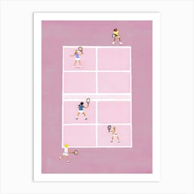 Tennis Court Art Print