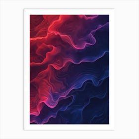 Abstract Wavy Pattern 9 Art Print