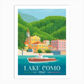 Lake Como Varenna Italy Art Print