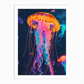 Inverted Jellyfish Polaroid Inspired 2 Art Print