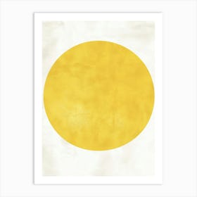 Yellow Circle Art Print