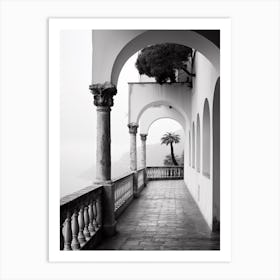 Ravello, Italy,  Black And White Analogue Photography  1 Art Print