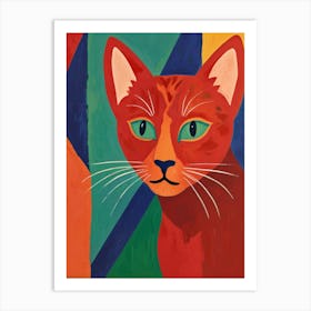 Red Cat Art Print