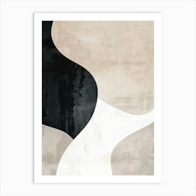 Sand Swept Calm Minimalist Style Affiche