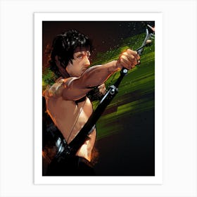 Rambo Art Print