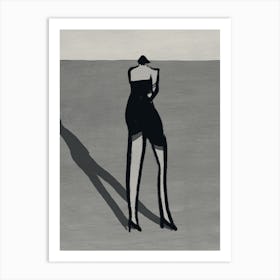 Shadow Of A Woman Art Print