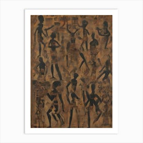 Tribe People Abstract Art Print