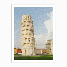 Leaning Tower Of Pisa, Tuscany, Italy Art Print