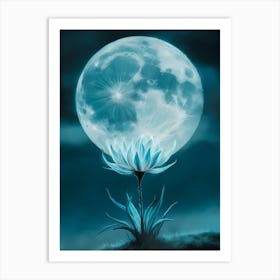 Moon Flower Art Print