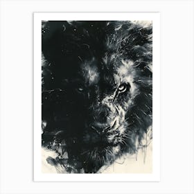 Lion Roaring 5 Art Print