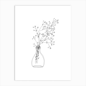 Gypsophilia Whiteflowers Art Print