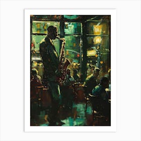 Saxophone Player 3 Art Print