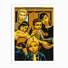 Family Of The Sims Videogame Art Print