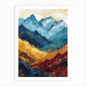 Mountain Ranges 78 Art Print