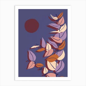 Purple Foliage Art Print