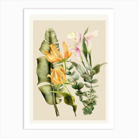 Floral Watercolor Art1 Art Print