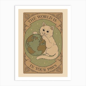 World is in your Paws Art Print