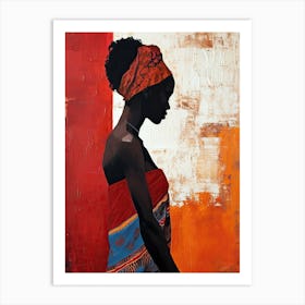 Tribal Rhythms|The African Woman Series Art Print