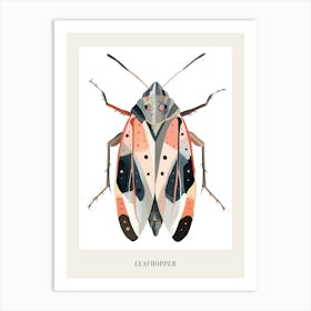 Colourful Insect Illustration Leafhopper 7 Poster Art Print