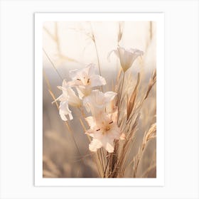 Boho Dried Flowers Lily 1 Art Print