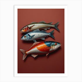 Three Fish 1 Art Print