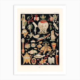 Chinese Pattern, Albert Racine Art Print