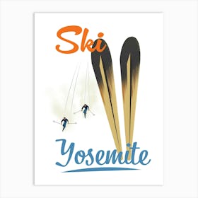 Ski Yosemite Art Print