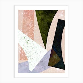 Speckled Geo Abstract 2 Art Print