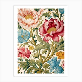 Floral Wallpaper 188 Art Print