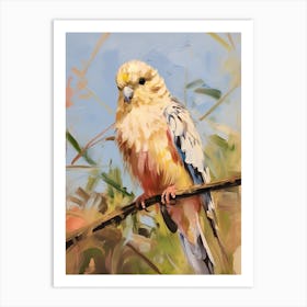 Bird Painting Budgerigar 1 Art Print