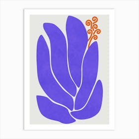 Blue Lily 1 Art Print