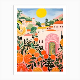 Oranges In The Sun Art Print