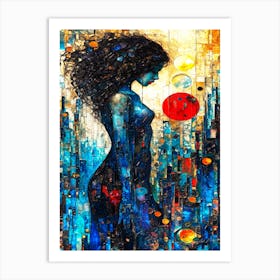 Thoughtfulness - Woman In Thought Art Print