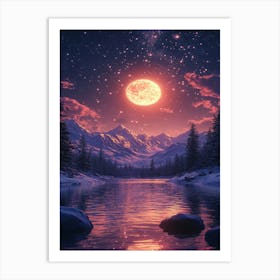 Full Moon In The Sky 15 Art Print