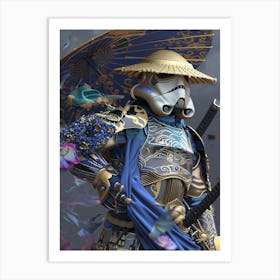 Stormtropper As A Vintagepunk Samurai 32 Art Print