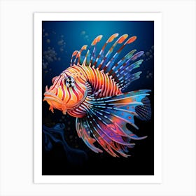 Colourful Lionfish Art Art Print