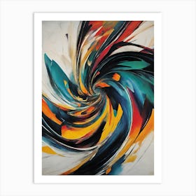 Abstract Swirl Painting Art Print