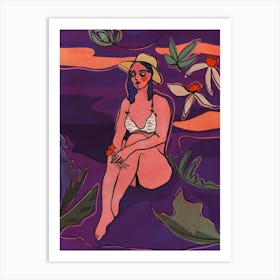 Violet Sunset Art Print