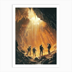 Cavemen Art Print