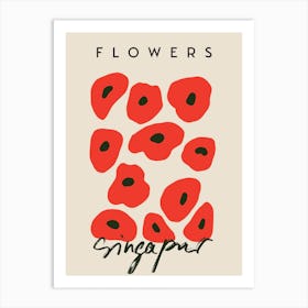 Singapore Flowers Art Print