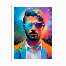 Creative Male Portrait 173 Art Print